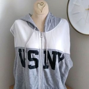 Victoria's Secret Sweatshirt Hooded Vest